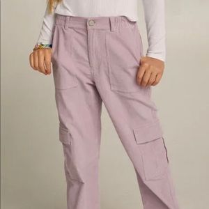 RSQ Girls Lilac Purple lightweight Corduroy Straight Leg Pants - size Large